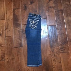 Dark denim Capri